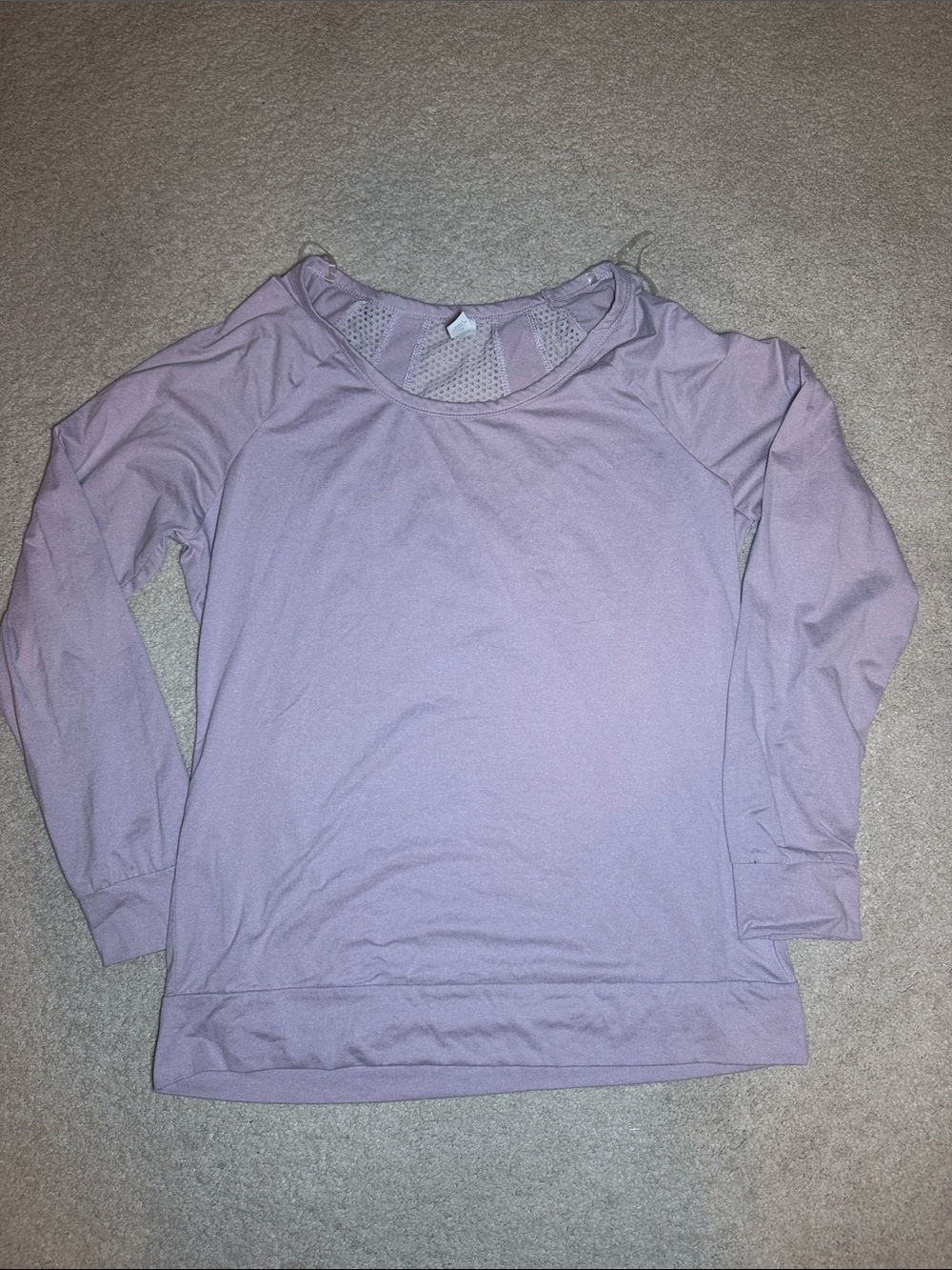 Balance Collection Lavender Long-Sleeve Scoop Neck Top